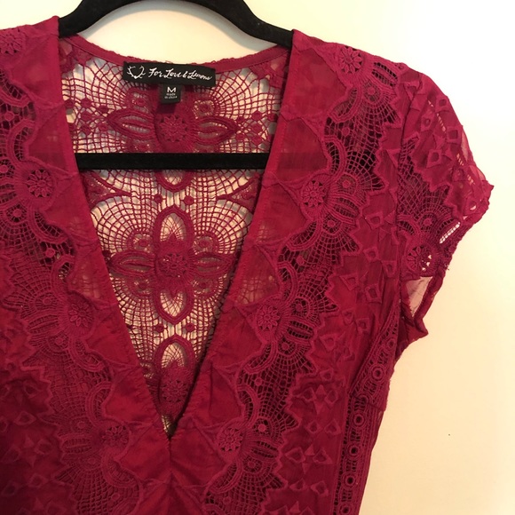 For Love and Lemons Sienna Lace A-Line Mini Dress - Picture 6 of 7